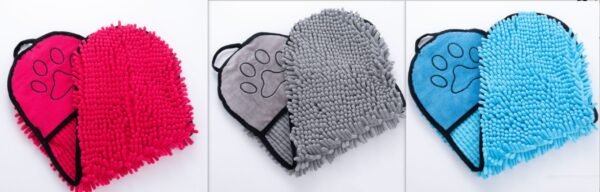 Super Absorbierendes Hunde- & Katzenhandtuch – Mikrofasertuch mit Doppeltaschen – Bild 10