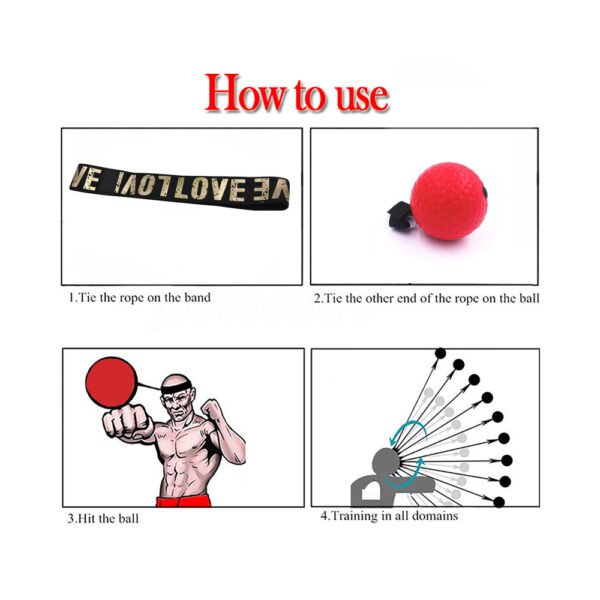 Boxing Reflex Speed Punch Ball – Perfektes Training für Geschwindigkeit & Reaktionsvermögen – Bild 6