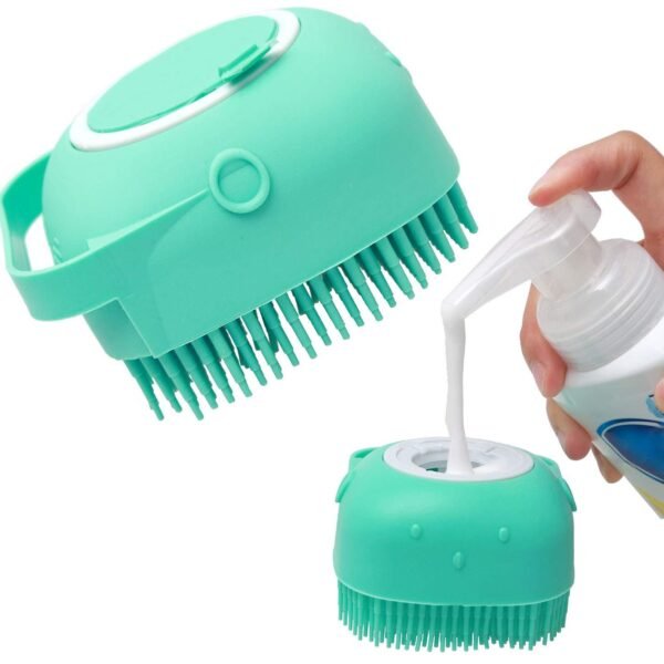 2-in-1 Silikon Shampoo-Massagebürste für Hunde & Katzen – Pflege & Entspannung in einem!