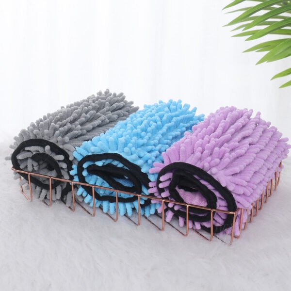 Super Absorbierendes Hunde- & Katzenhandtuch – Mikrofasertuch mit Doppeltaschen – Bild 8