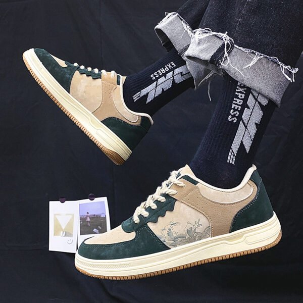 Schnürschuhe Herren – Modische, Bequeme & Atmungsaktive Sneaker mit dicker Sohle – Bild 9