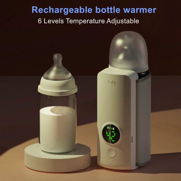 Tragbarer Kabelloser Babyflaschenwärmer – USB-Aufladung & Konstanttemperatur – Bild 3