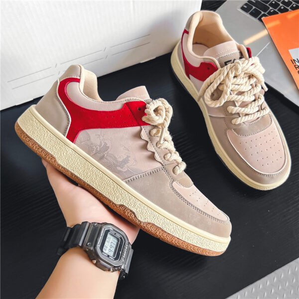 Schnürschuhe Herren – Modische, Bequeme & Atmungsaktive Sneaker mit dicker Sohle – Bild 8