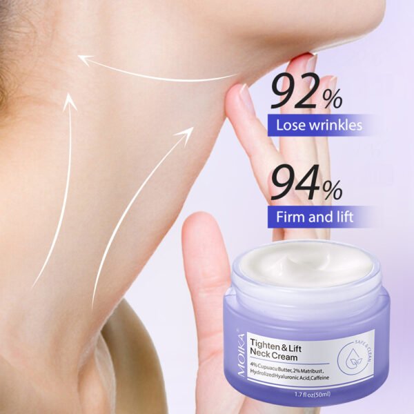 Straffende Anti-Aging Halscreme – Faltenreduktion & Hautlifting für Hals & Dekolleté – Bild 7
