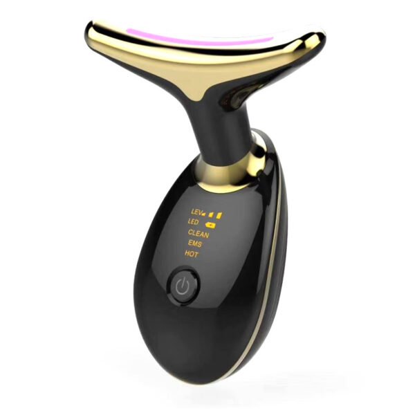 EMS Halsstraffungs-Massager – Thermische Mikrostrom-Therapie gegen Falten & schlaffe Haut – Bild 2